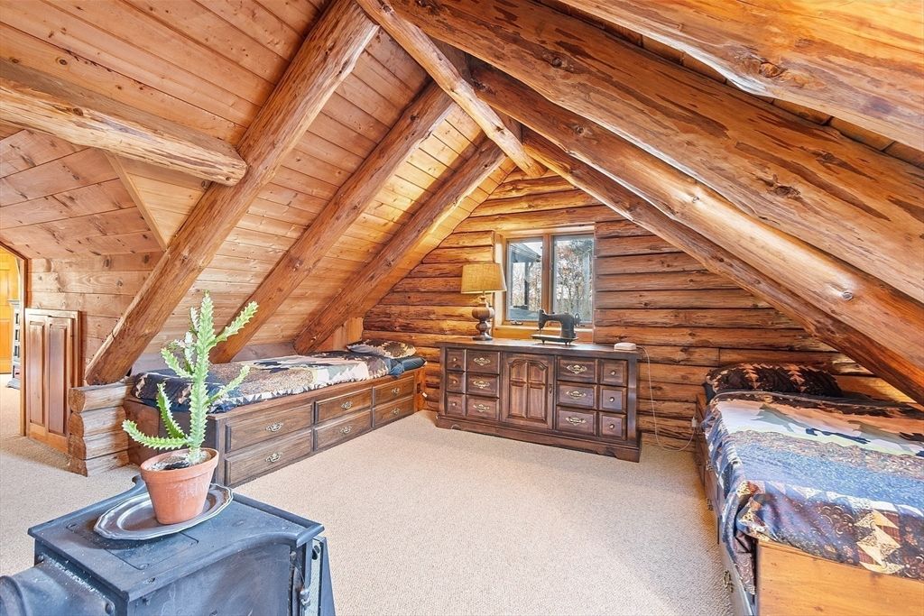 Bedroom, Interior, Wooden Beams, Wooden Ceilings, Wooden Walls