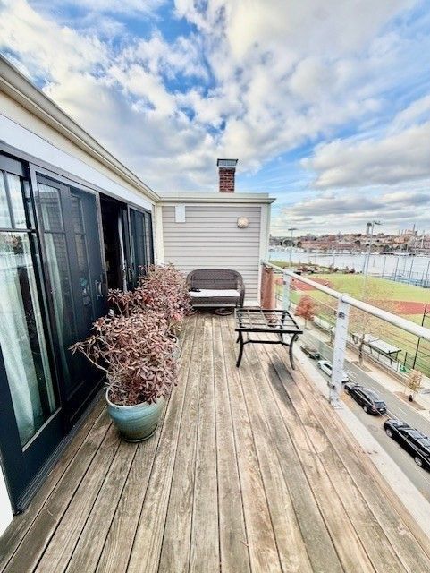 Exterior, Water, Wood Texture Flooring