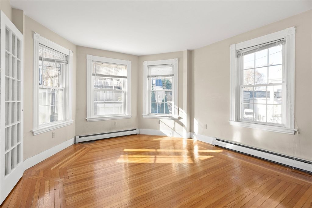 Empty room, Interior, Wood Texture Flooring