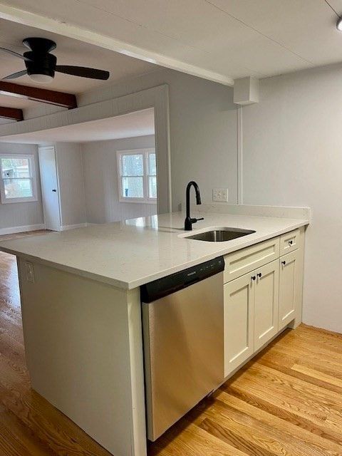 Interior, Kitchen, Wood Texture Flooring