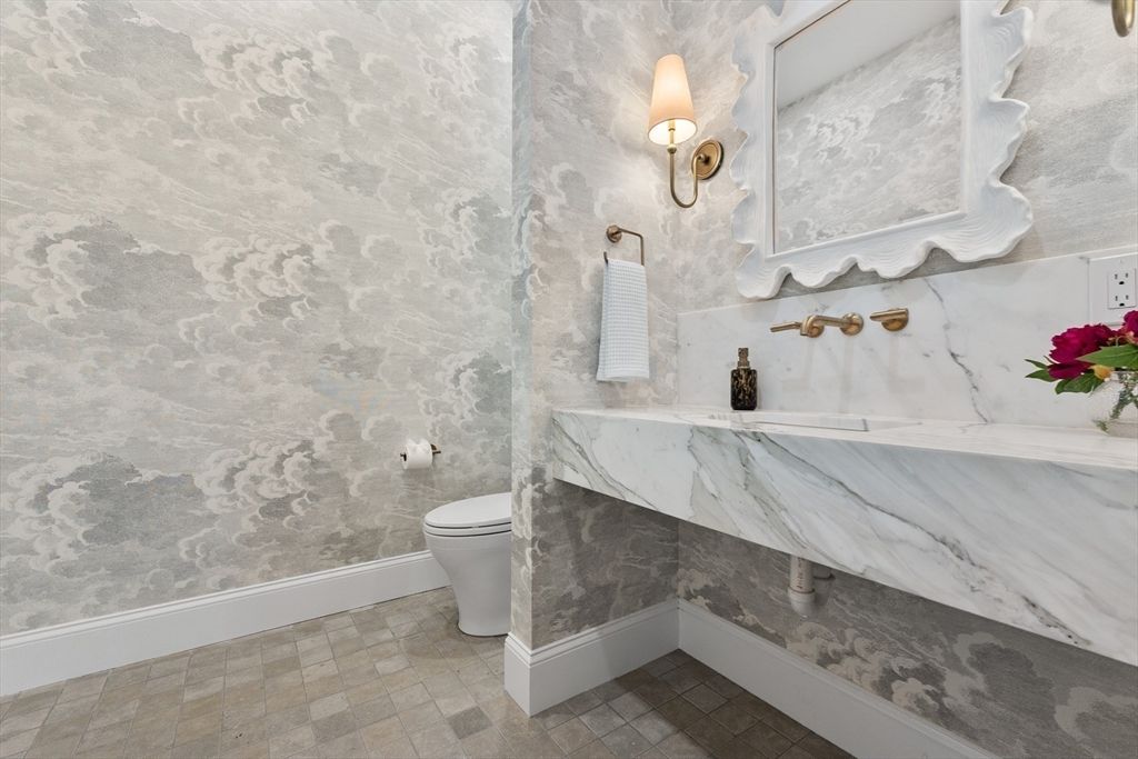 Bathroom, Interior, Marble Walls