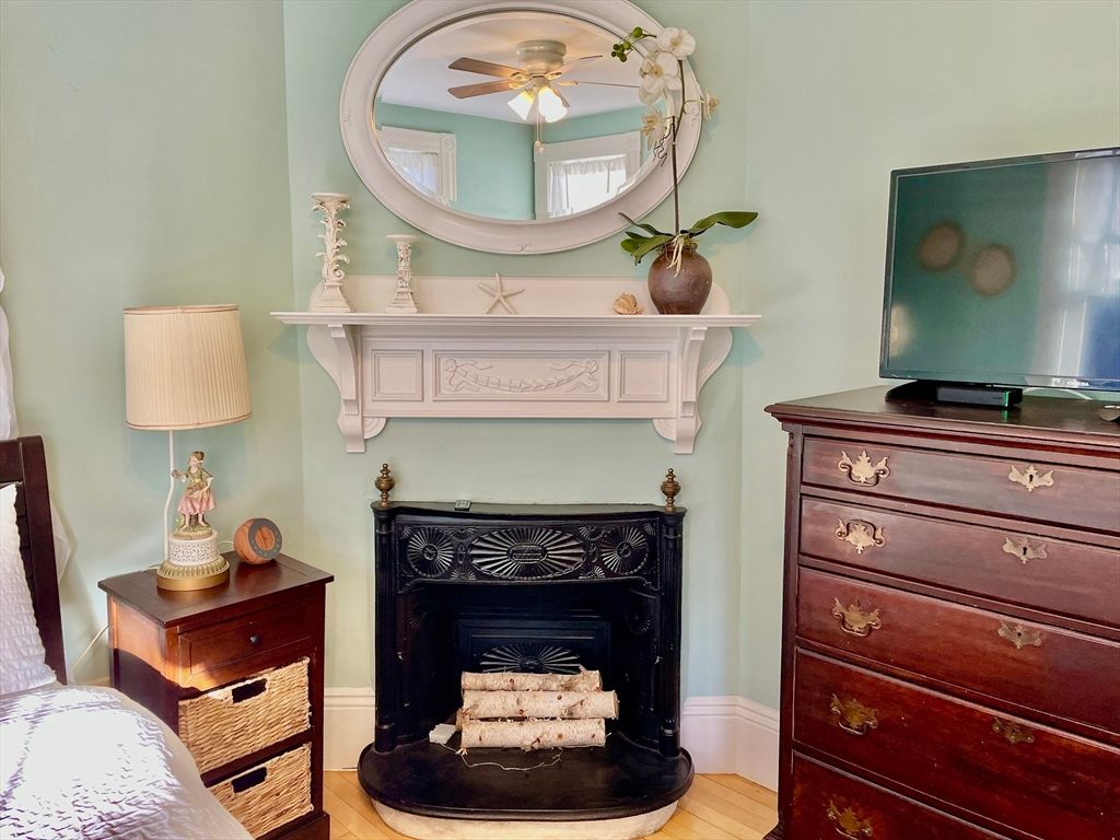 Fireplace, Interior, Wood Texture Flooring
