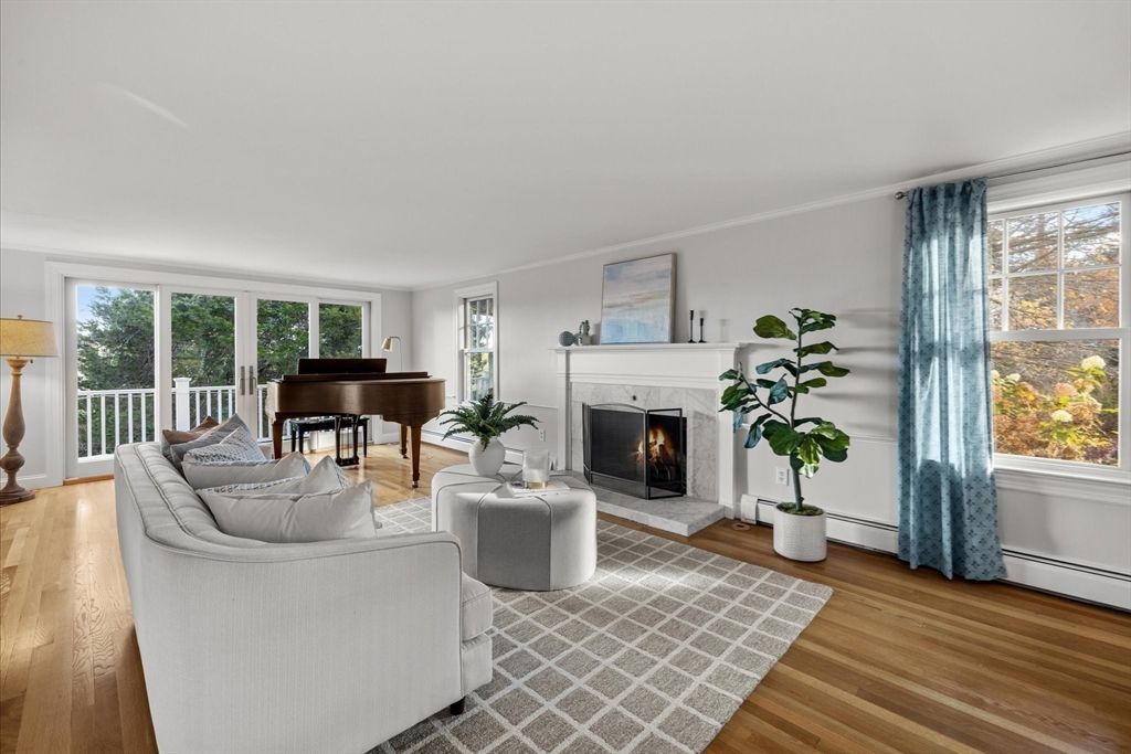 Fireplace, Interior, Living room, Piano, Wood Texture Flooring