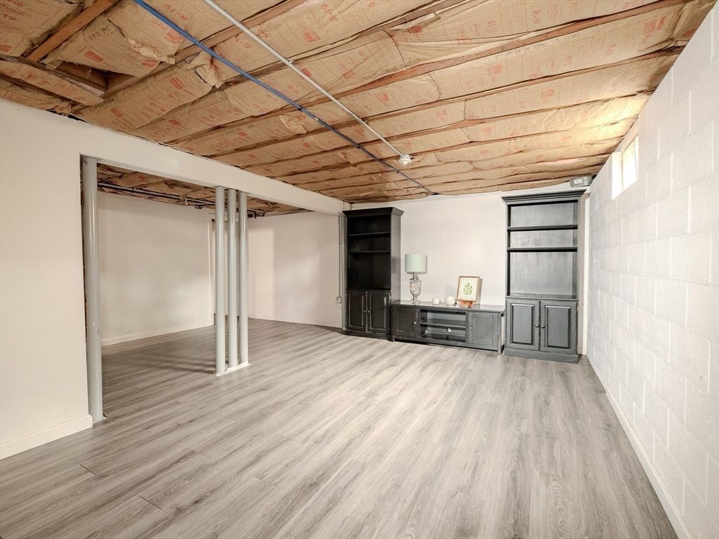 Empty room, Interior, Stone Walls, Wood Texture Flooring