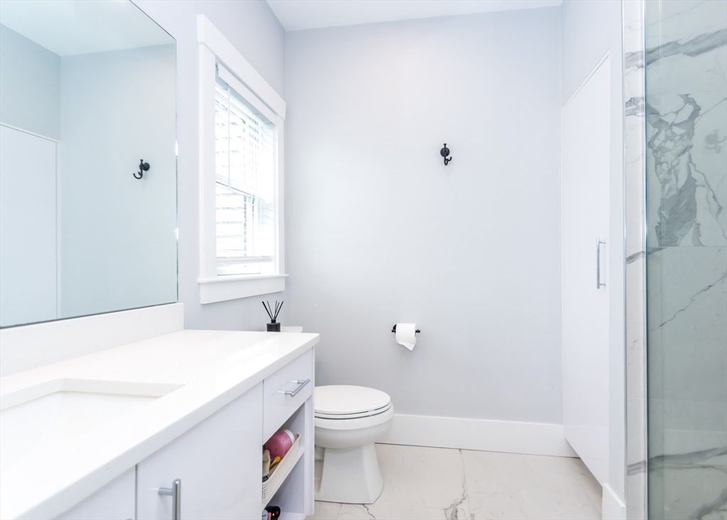 Bathroom, Glass Shower, Interior, Marble, Marble Walls