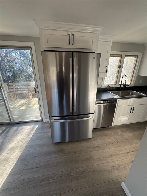 Interior, Kitchen, Wood Texture Flooring