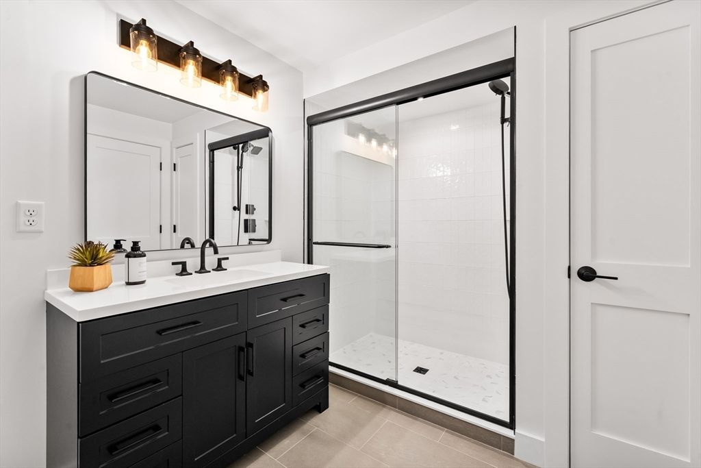 Bathroom, Dual Sink Vanities, Glass Shower, Interior