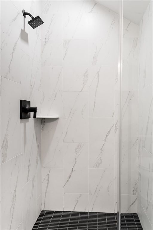 Bathroom, Glass Shower, Interior, Marble Walls