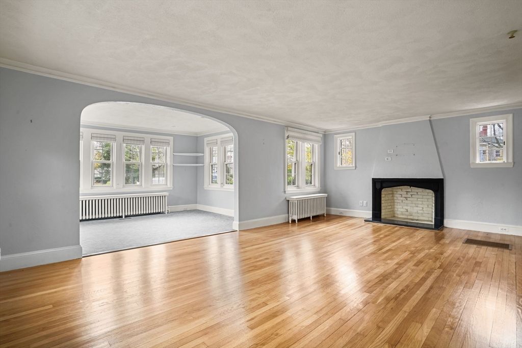 Empty room, Interior, Wood Texture Flooring