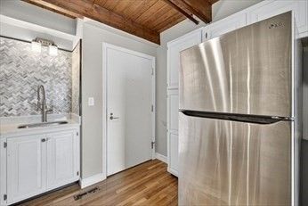 Interior, Kitchen, Stainless Steel Appliances, Wooden Beams, Wooden Ceilings, Wood Texture Flooring