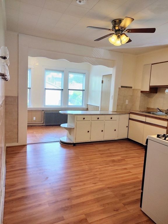 Interior, Kitchen, Wood Texture Flooring