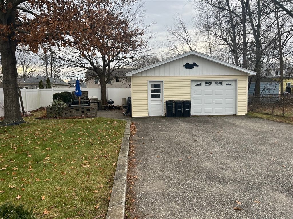 Backyard, Detached Garage, Exterior