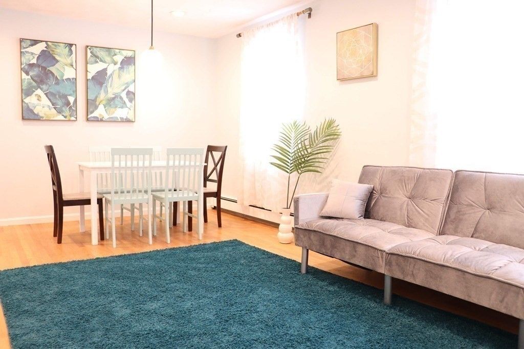 Dining room, Interior, Pendant Lights, Recessed Lighting, Wood Texture Flooring