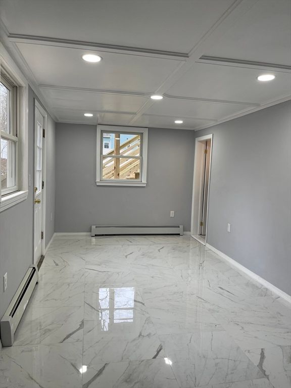 Empty room, Interior, Marble, Recessed Lighting