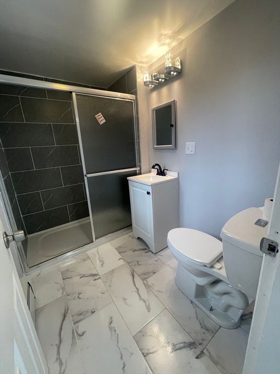 Bathroom, Glass Shower, Interior, Marble