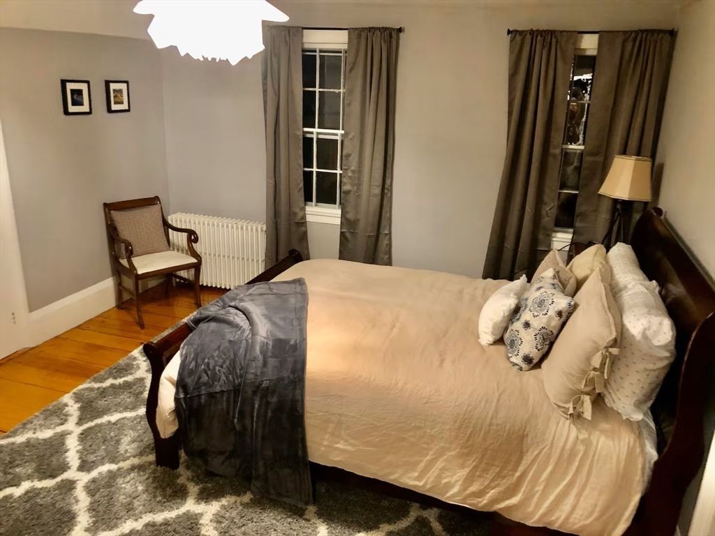 Bedroom, Chandelier, Interior, Wood Texture Flooring