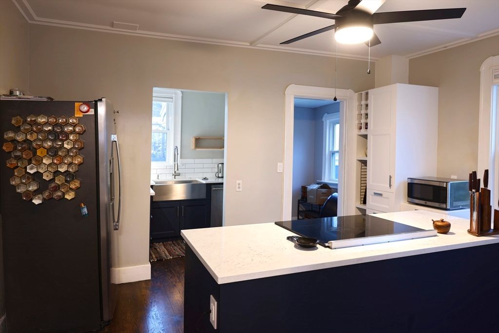 Interior, Kitchen, Wood Texture Flooring