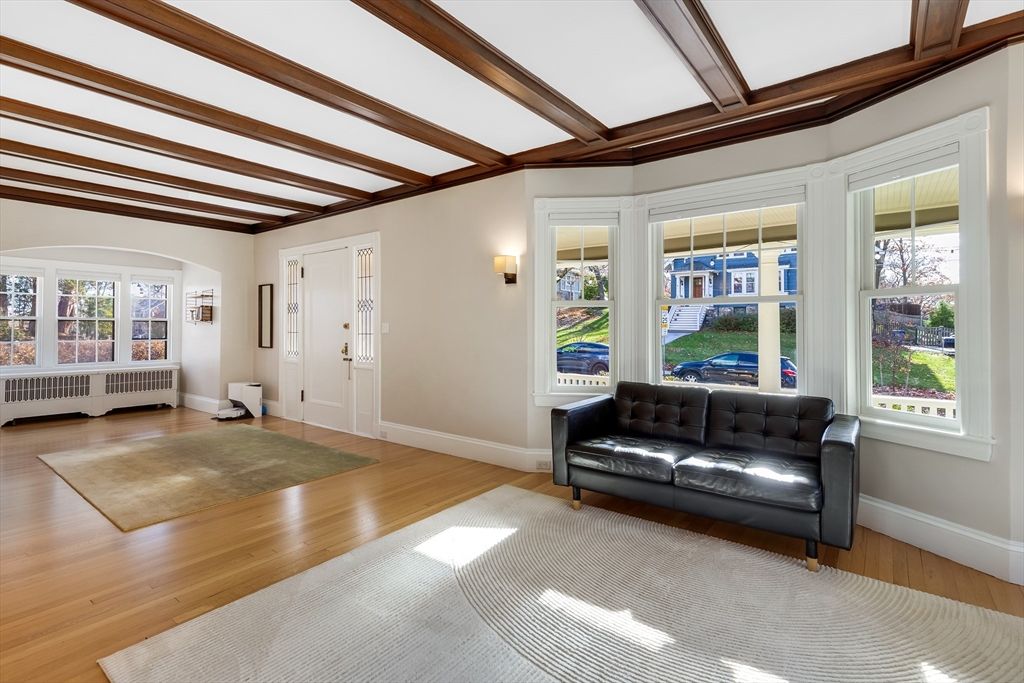 Empty room, Interior, Wooden Beams, Wood Texture Flooring