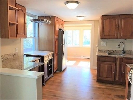Interior, Kitchen, Wood Texture Flooring
