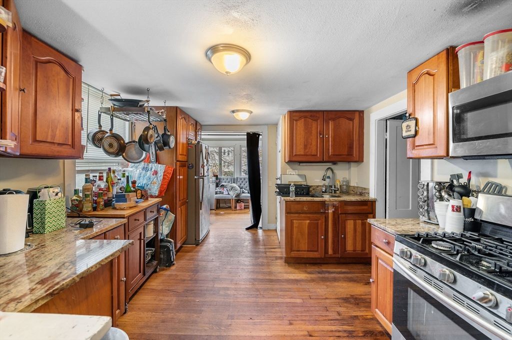 Interior, Kitchen, Wood Texture Flooring