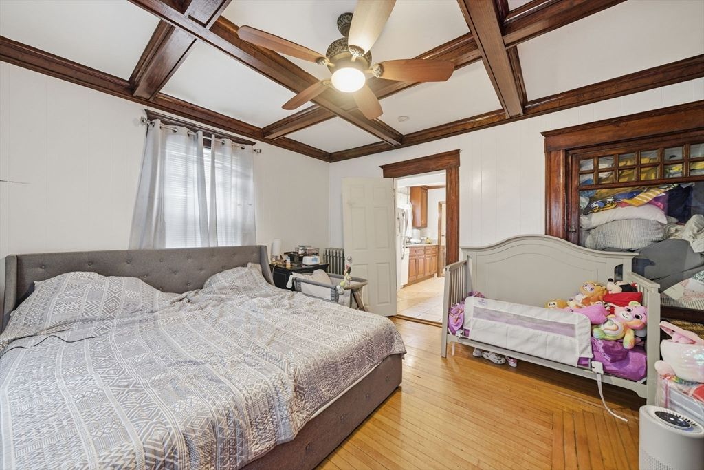 Bedroom, Interior, Wooden Beams, Wood Texture Flooring