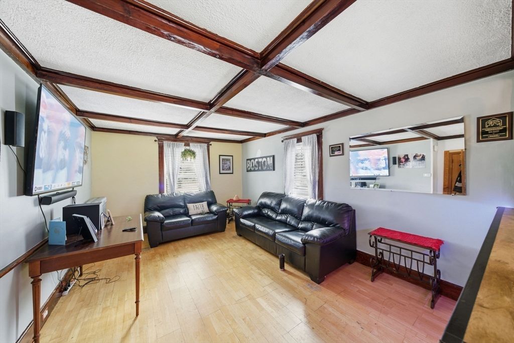 Home Office, Interior, Living room, Wooden Beams, Wood Texture Flooring