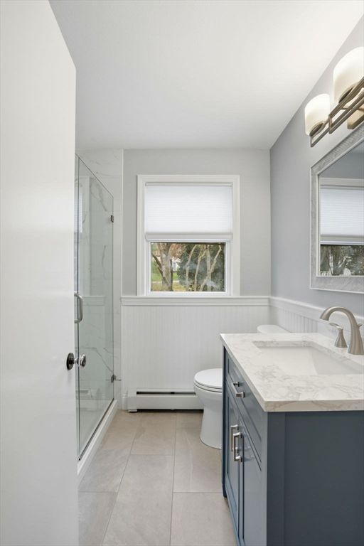 Bathroom, Glass Shower, Interior, Marble Walls