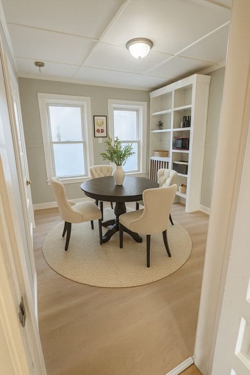 Dining room, Interior, Wood Texture Flooring