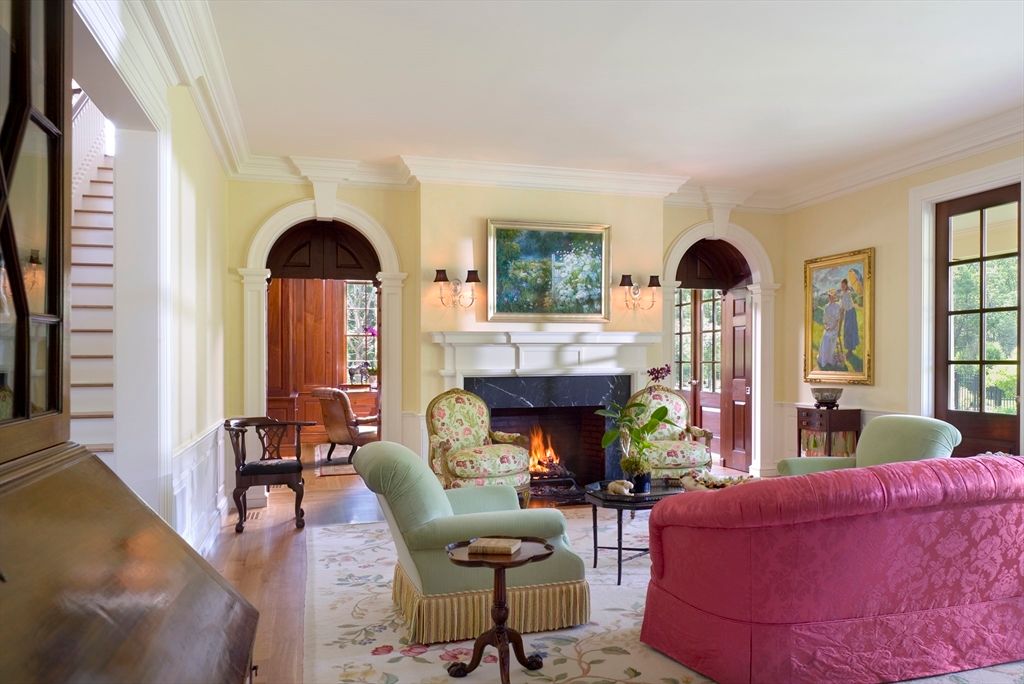 Fireplace, Interior, Living room, Wood Texture Flooring