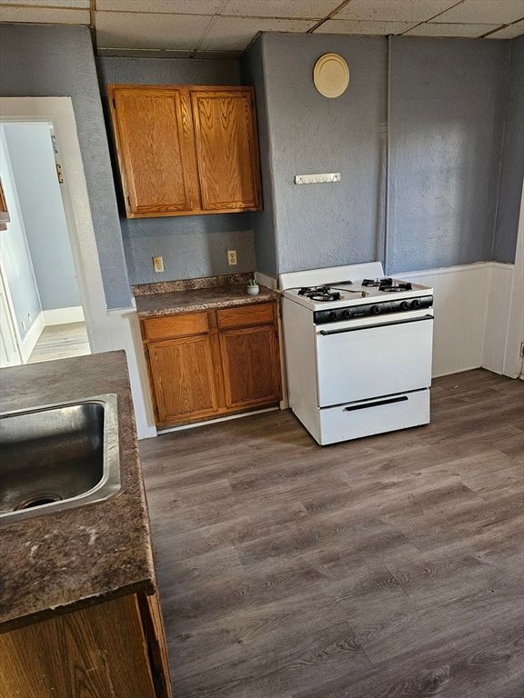 Interior, Kitchen, Wood Texture Flooring