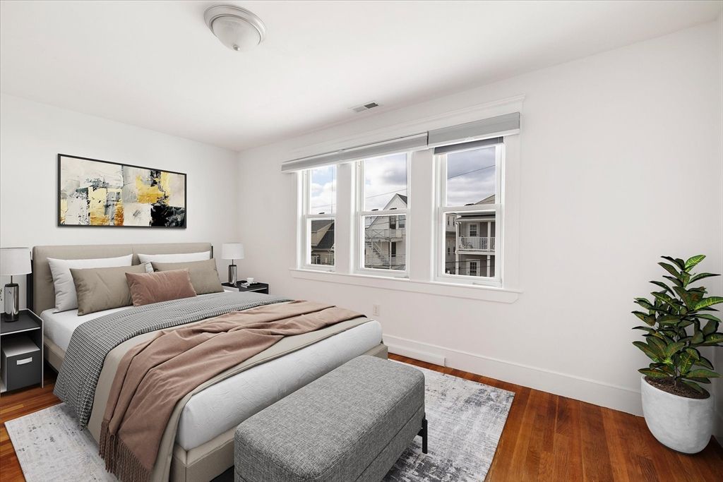 Bedroom, Interior, Wood Texture Flooring