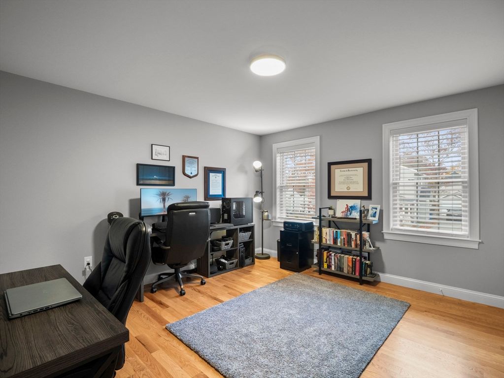 Home Office, Interior, Wood Texture Flooring