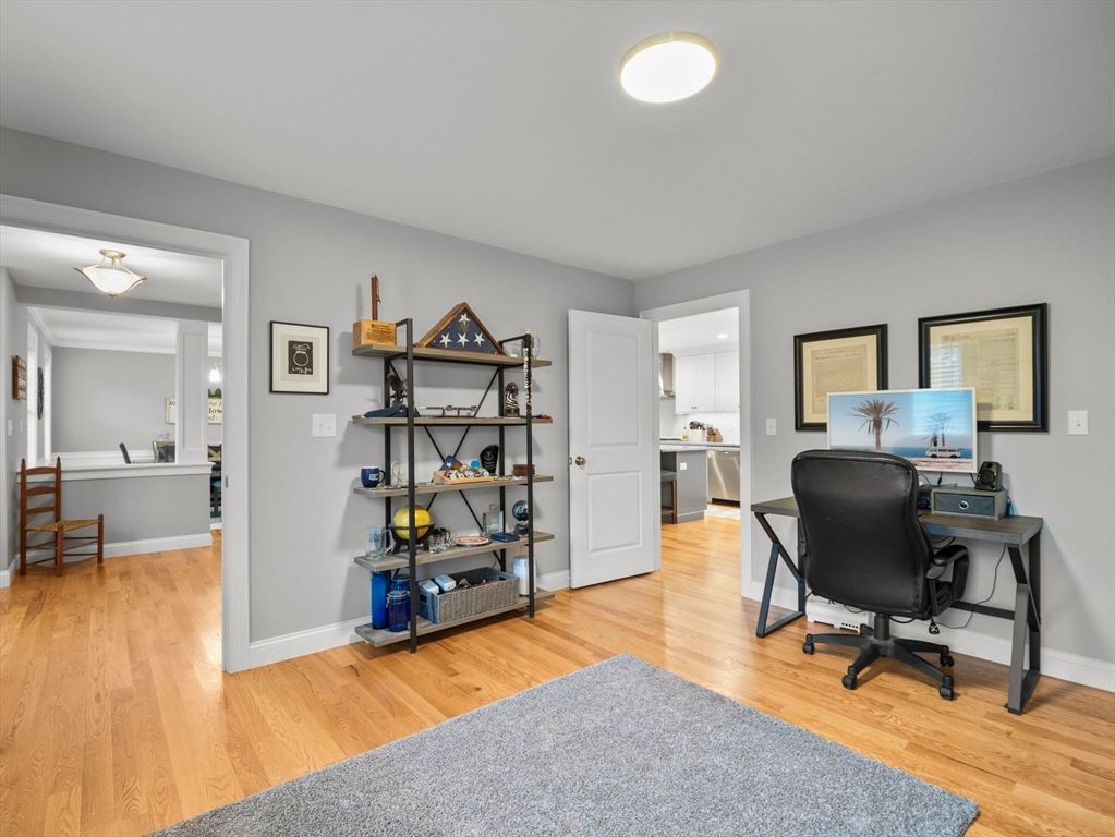 Home Office, Interior, Wood Texture Flooring