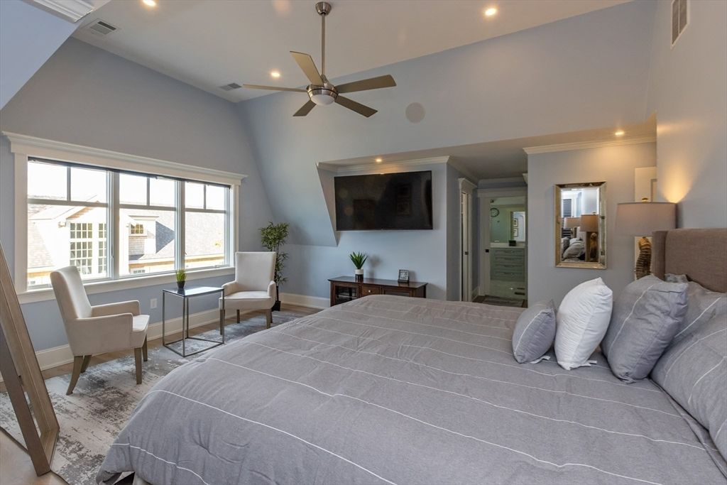 Bedroom, Interior, Recessed Lighting