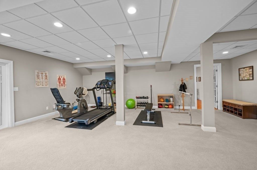 Fitness Equipment, Interior, Recessed Lighting