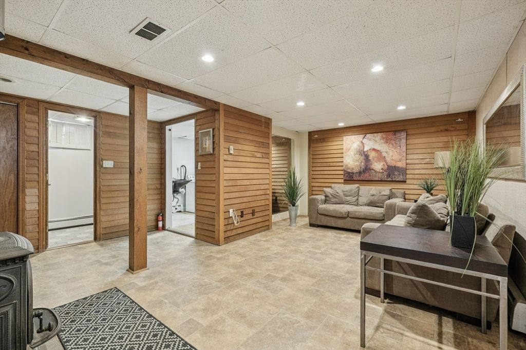 Interior, Recessed Lighting, Wooden Walls