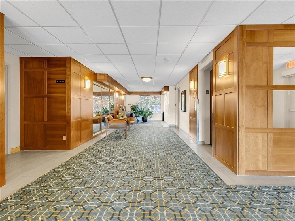 Elevator, Interior, Wooden Walls