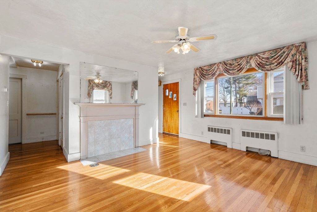 Fireplace, Interior, Wood Texture Flooring