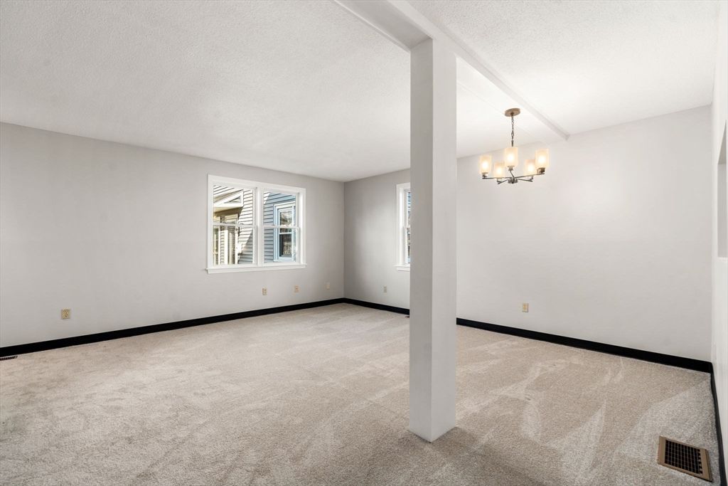 Chandelier, Empty room, Interior