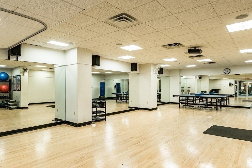 Fitness Equipment, Game Room, Interior, Recessed Lighting, Wood Texture Flooring