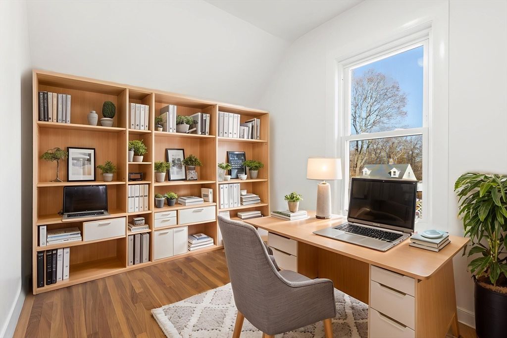 Home Office, Interior, Wood Texture Flooring