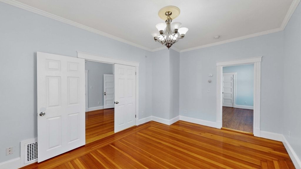 Chandelier, Empty room, Interior, Wood Texture Flooring