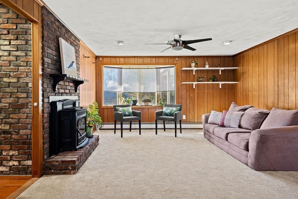 Fireplace, Interior, Living room, Stone Walls, Wooden Walls