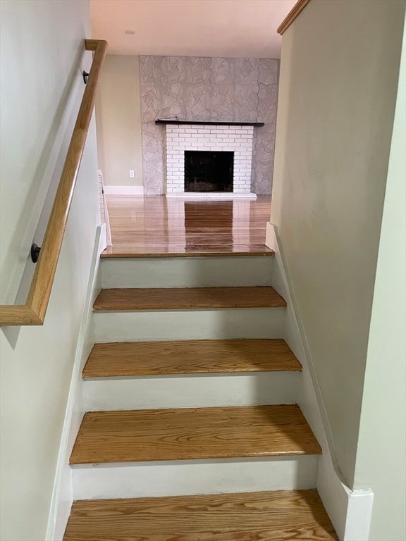Fireplace, Interior, Wood Texture Flooring
