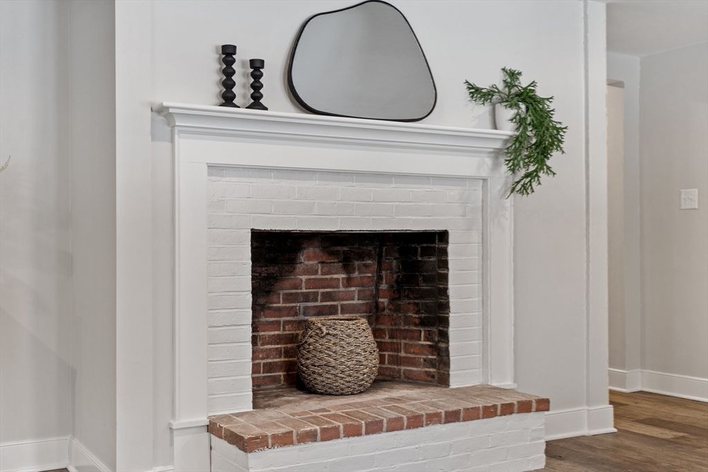 Fireplace, Interior, Wood Texture Flooring