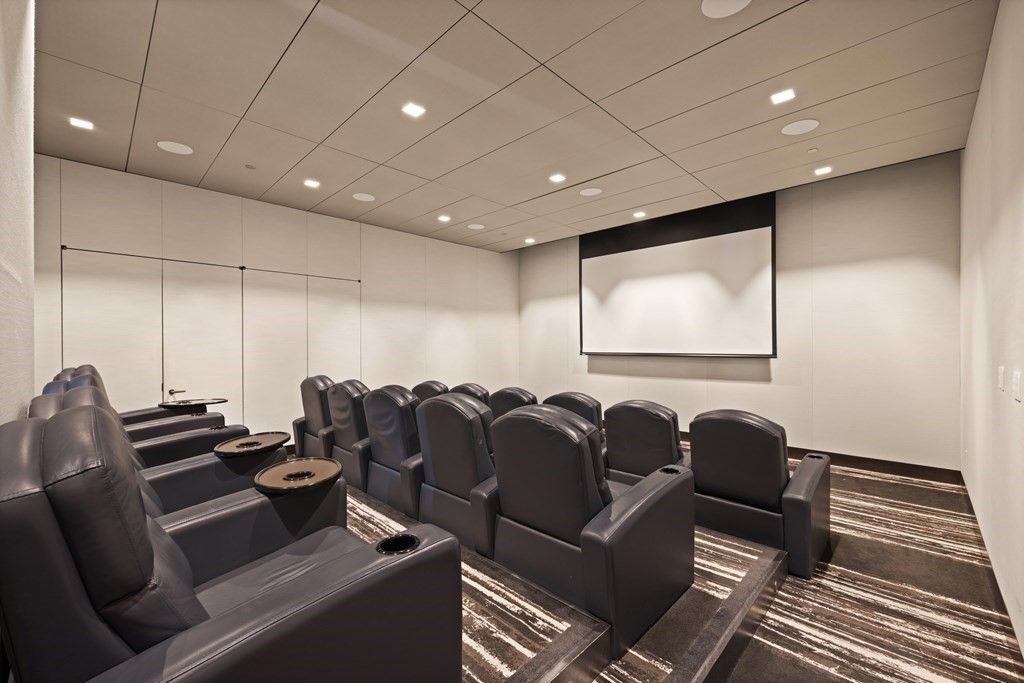 Home Theatre Room, Interior, Projection Screen, Recessed Lighting, Theatre Room