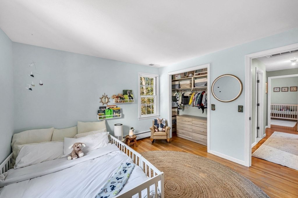 Bedroom, Interior, Wood Texture Flooring