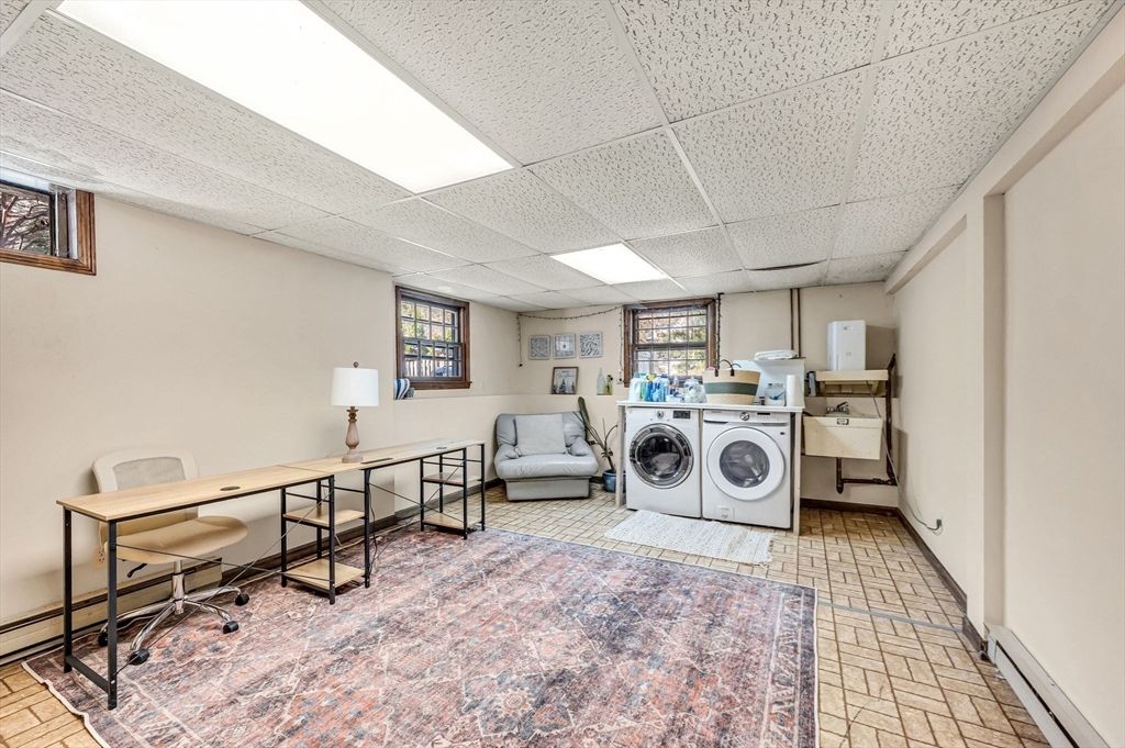 Home Office, Interior, Recessed Lighting, Washer