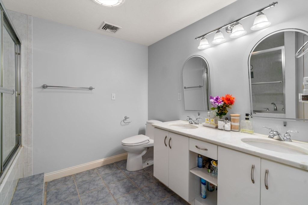 Bathroom, Dual Sink Vanities, Glass Shower, Interior