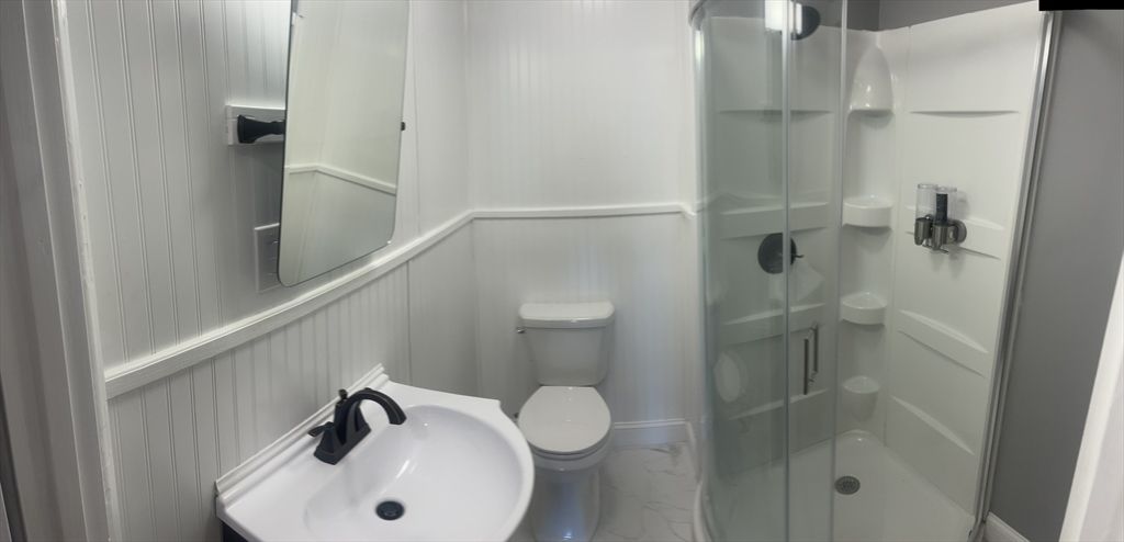 Bathroom, Glass Shower, Interior, Marble